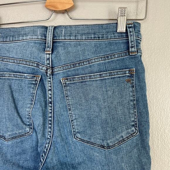 Madewell Jeans Cali Demi-Boot Kick Flare Crop Fleetwood Medium Blue Women's 27 - Picture 6 of 13